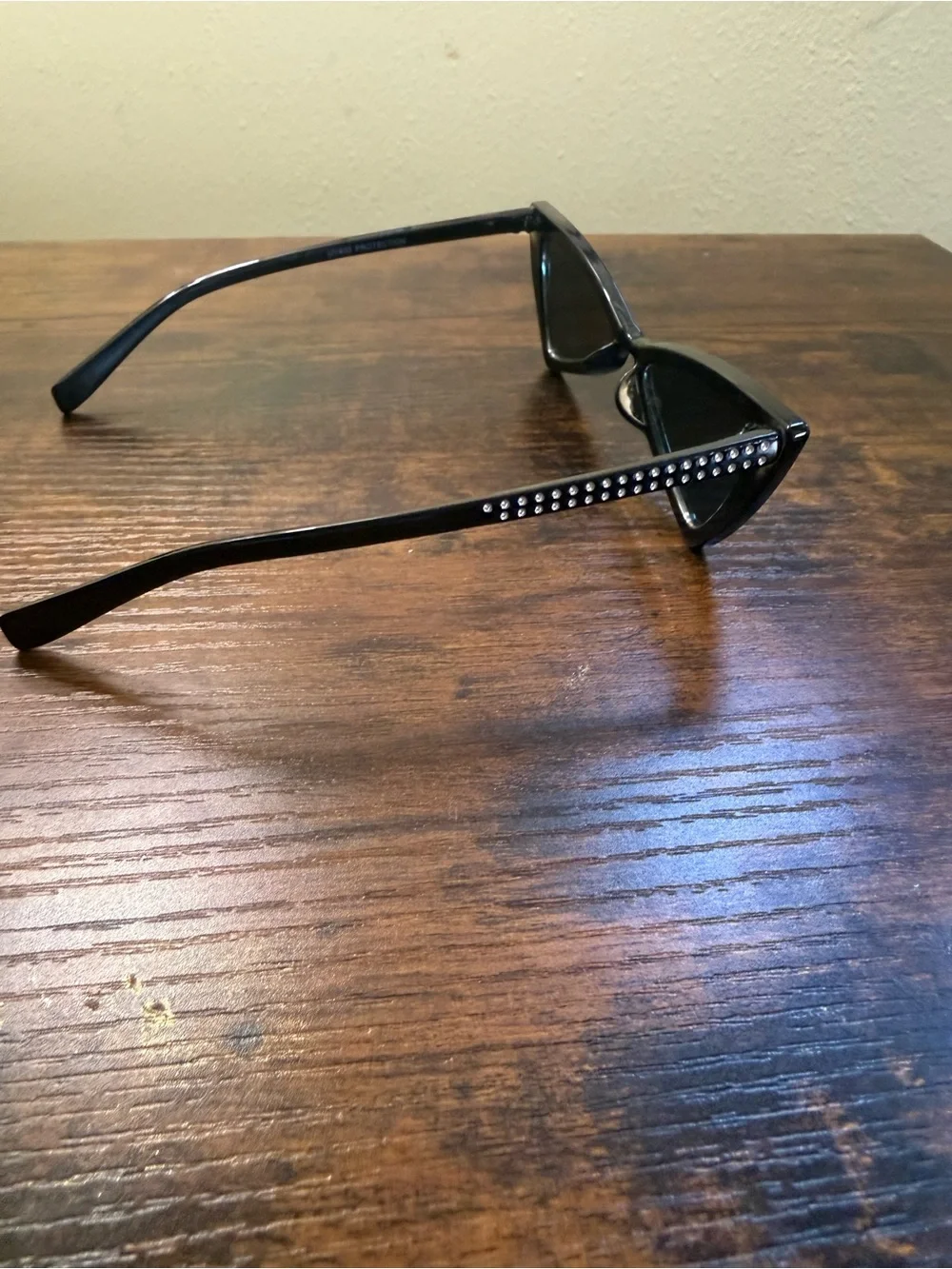 Black Rhinestone Cat Eye Sunglasses - Women Accessories